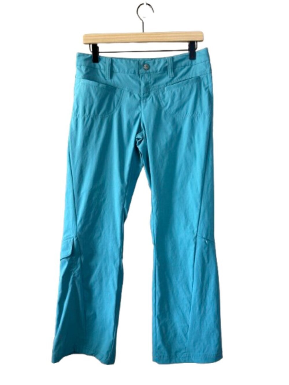 Women's Petite 4 Athleta Turquoise Blue Dipper Cargo Hiking Pants